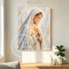 Cuadro moderno de la Virgen de Fátima — Luz en el alma