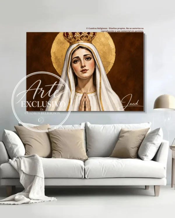 Cuadro de la Virgen de Fátima — Madre de la confianza