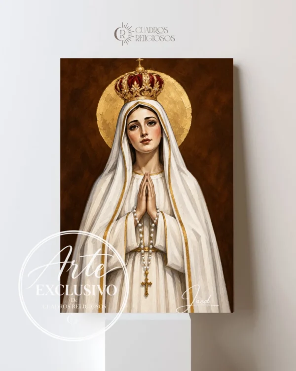 Cuadro de la Virgen de Fátima — Madre de la confianza