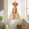 virgen-de-fatima-mirada-de-consuelo-vertical Cuadro de la Virgen de Fátima para sala — Mirada de consuelo