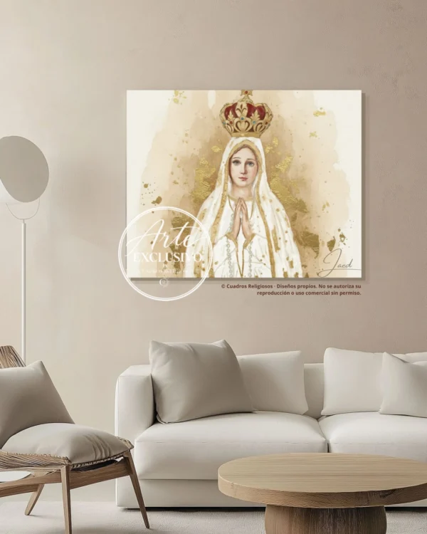 Cuadro de la Virgen de Fátima — Mirada de madre