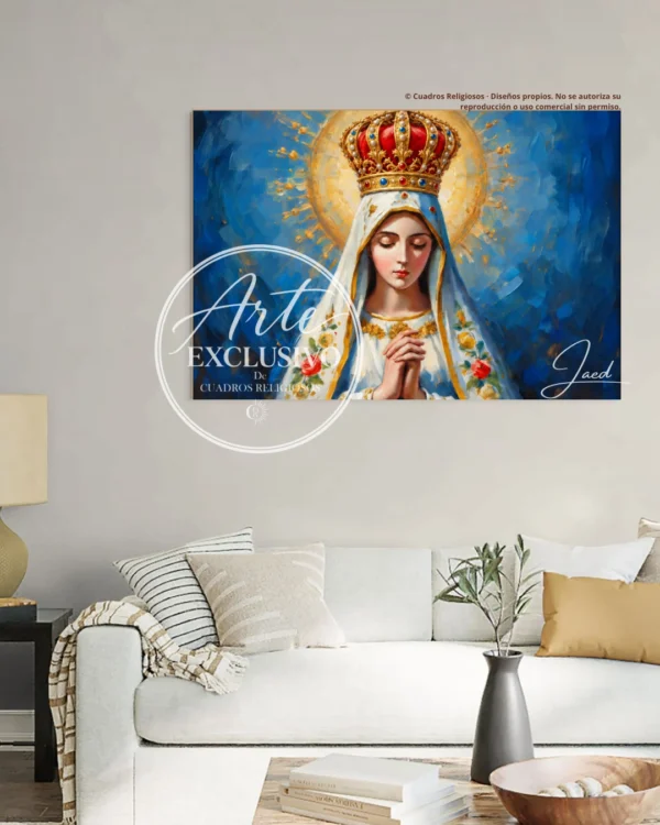 virgen-de-fatima-reina-de-la-paz-horizontal Cuadro de la Virgen de Fátima — Reina de la paz