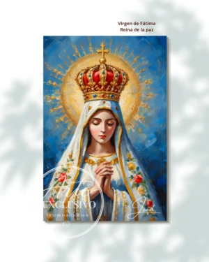 Cuadro de la Virgen de Fátima — Reina de la paz