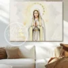virgen-de-fatima-serena-presencia-horizontal Cuadro moderno de la Virgen de Fátima — Serena presencia