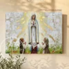 Cuadro moderno de la Virgen de Fátima — Unidos en oración